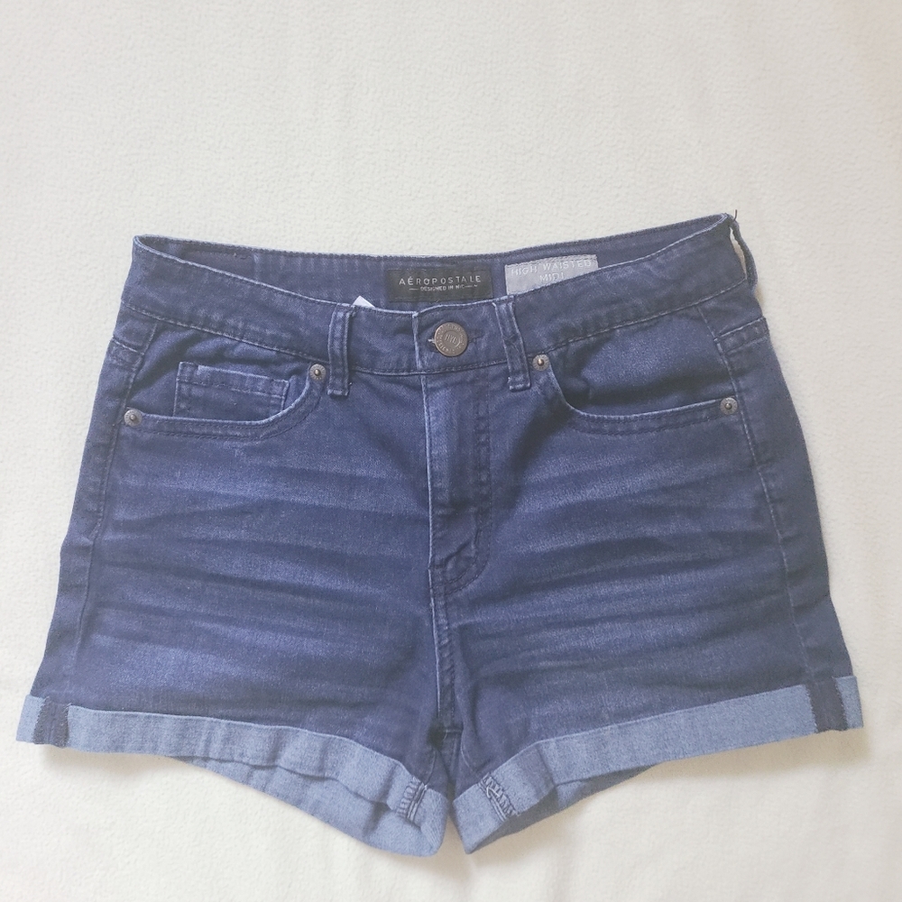 Aéropostale dark blue denim shorts